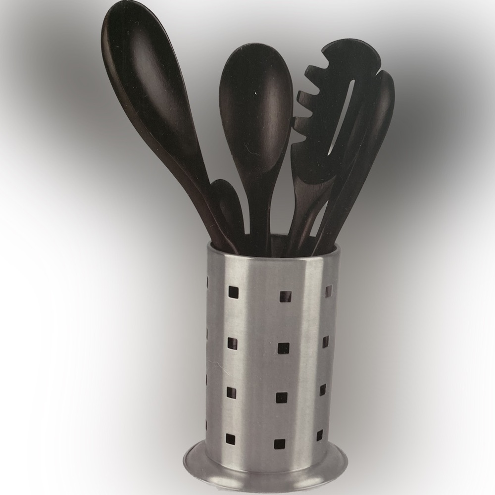NIB SERVAPPETIT 5 PIECE KITCHEN UTENSIL SET MADE OF ACACIA WOOD